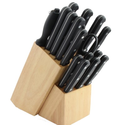 BE3040 hot sales 19-piece chief knife aet with cherry knife block