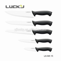 Can customized colour stainless steel food contact safe kichen knife set